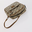GUCCI GG Canvas Supreme Bamboo Bag Nylon PVC 3Set Beige Black Auth am9227-20