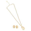 SAINT LAURENT Necklace metal 2 Set Gold Auth am9228-1