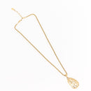 SAINT LAURENT Necklace metal 2 Set Gold Auth am9228-2