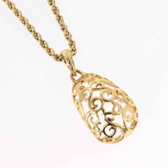 SAINT LAURENT Necklace metal 2 Set Gold Auth am9228