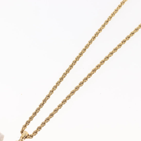SAINT LAURENT Necklace metal 2 Set Gold Auth am9228