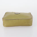SAINT LAURENT Handtas Leer 2Delig Zwart Goud beige Auth am9229-14