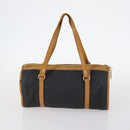 SAINT LAURENT Handtas Leer 2Delig Zwart Goud beige Auth am9229-3