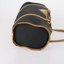 SAINT LAURENT Handtas Leer 2Delig Zwart Goud beige Auth am9229-4
