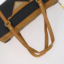 SAINT LAURENT Handtas Leer 2Delig Zwart Goud beige Auth am9229-5