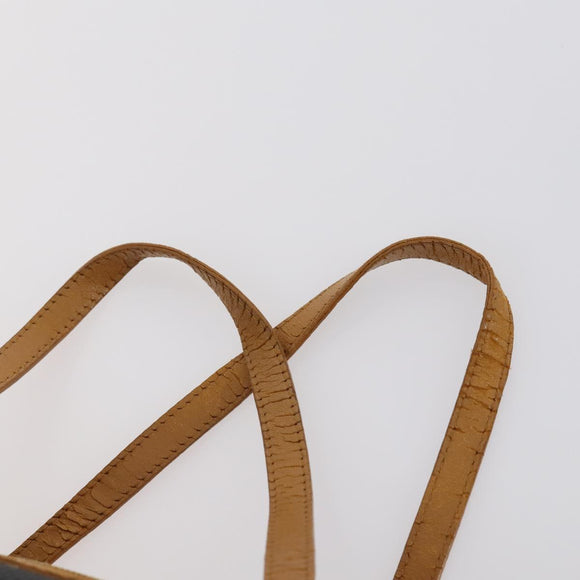 SAINT LAURENT Handtas Leer 2Delig Zwart Goud beige Auth am9229