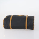 SAINT LAURENT Handtas Leer 2Delig Zwart Goud beige Auth am9229-7