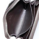 GUCCI GG Canvas Guccissima Wallet Leather Brown Silver 255452 Auth am9231-15