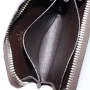 GUCCI GG Canvas Guccissima Wallet Leather Brown Silver 255452 Auth am9231-16