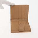 GUCCI Bifold Wallet Leather Outlet Beige Gold Beige 615525 Auth am9232-13