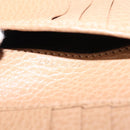 GUCCI Bifold Wallet Leather Outlet Beige Gold Beige 615525 Auth am9232-19