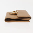 GUCCI Bifold Wallet Leather Outlet Beige Gold Beige 615525 Auth am9232-4