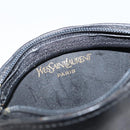 SAINT LAURENT Coin Purse Leather Black Auth am9233-11
