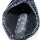 SAINT LAURENT Coin Purse Leather Black Auth am9233-12