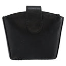 SAINT LAURENT Coin Purse Leather Black Auth am9233-2