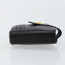 SAINT LAURENT Coin Purse Leather Black Auth am9233-3