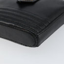 SAINT LAURENT Coin Purse Leather Black Auth am9233-7