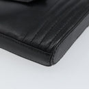 SAINT LAURENT Coin Purse Leather Black Auth am9233-14