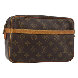 LOUIS VUITTON Monogram Compiegne 23 Clutch Bag M51847 LV Auth am9238