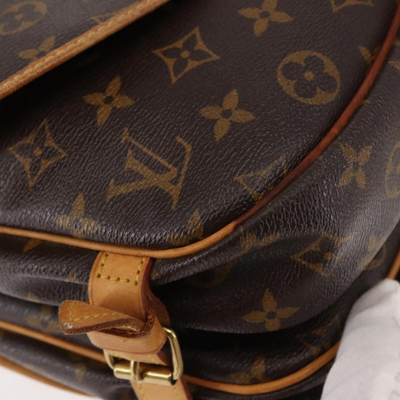 LOUIS VUITTON Monogram Saumur 30 Shoulder Bag M42256 LV Auth am9240