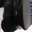 VERSACE Body Bag Leather Black Auth am9243-19