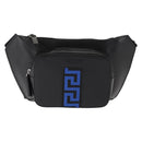 VERSACE Body Bag Leather Black Auth am9243-13