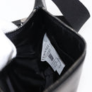 VERSACE Body Bag Leather Black Auth am9243-22