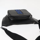 VERSACE Body Bag Leather Black Auth am9243-6