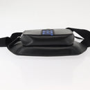 VERSACE Body Bag Leather Black Auth am9243-5