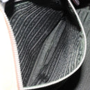 PRADA Shoulder Bag Leather Beige Silver Auth am9244-24