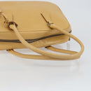 PRADA Shoulder Bag Leather Beige Silver Auth am9244-7