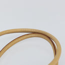 PRADA Shoulder Bag Leather Beige Silver Auth am9244-14