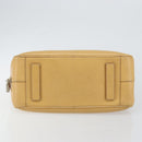 PRADA Shoulder Bag Leather Beige Silver Auth am9244-5