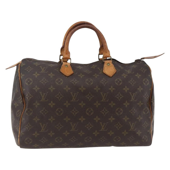 LOUIS VUITTON Monogram Speedy 35 Hand Bag Vintage M41524 LV Auth am9246