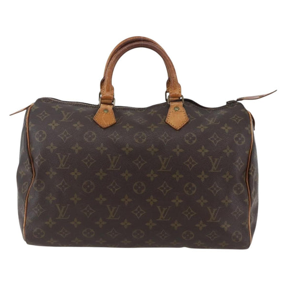 LOUIS VUITTON Monogram Speedy 35 Hand Bag Vintage M41524 LV Auth am9246