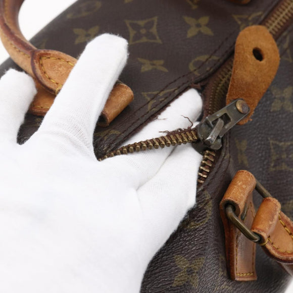 LOUIS VUITTON Monogram Speedy 35 Hand Bag Vintage M41524 LV Auth am9246