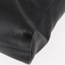 PRADA Tote Bag Safiano leather Black Silver Auth am9247-16