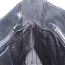 PRADA Tote Bag Safiano leather Black Silver Auth am9247-18