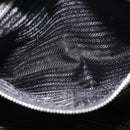 PRADA Tote Bag Safiano leather Black Silver Auth am9247-20