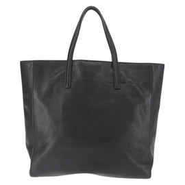 PRADA Tote Bag Safiano leather Black Silver Auth am9247 - 0