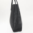 PRADA Tote Bag Safiano leather Black Silver Auth am9247-3