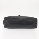 PRADA Tote Bag Safiano leather Black Silver Auth am9247-5