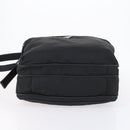 PRADA Boston Bag Nylon 2way Black Silver Auth am9248-11