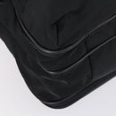 PRADA Boston Bag Nylon 2way Black Silver Auth am9248-13