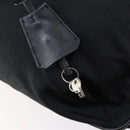 PRADA Boston Bag Nylon 2way Black Silver Auth am9248-17