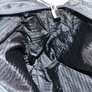 PRADA Boston Bag Nylon 2way Black Silver Auth am9248-22