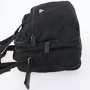 PRADA Boston Bag Nylon 2way Black Silver Auth am9248-5
