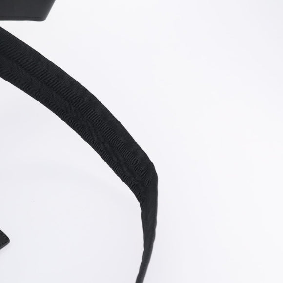 PRADA Boston Bag Nylon 2way Black Silver Auth am9248