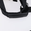 PRADA Boston Bag Nylon 2way Black Silver Auth am9248-9