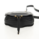 Chloe Mercy Shoulder Bag Leather Black Gold Auth am9250V-5